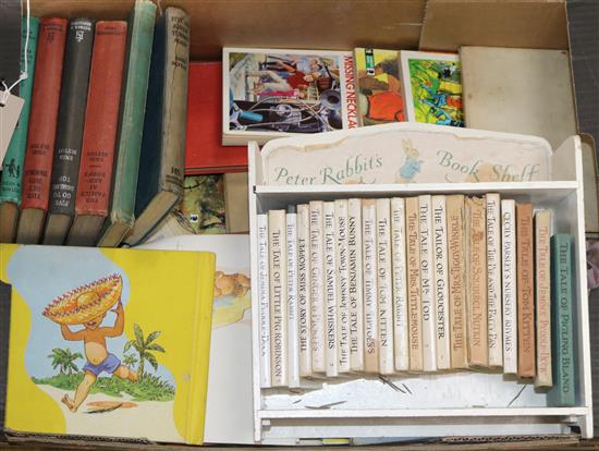 21 Beatrix Potter editions and Enid Blyton books